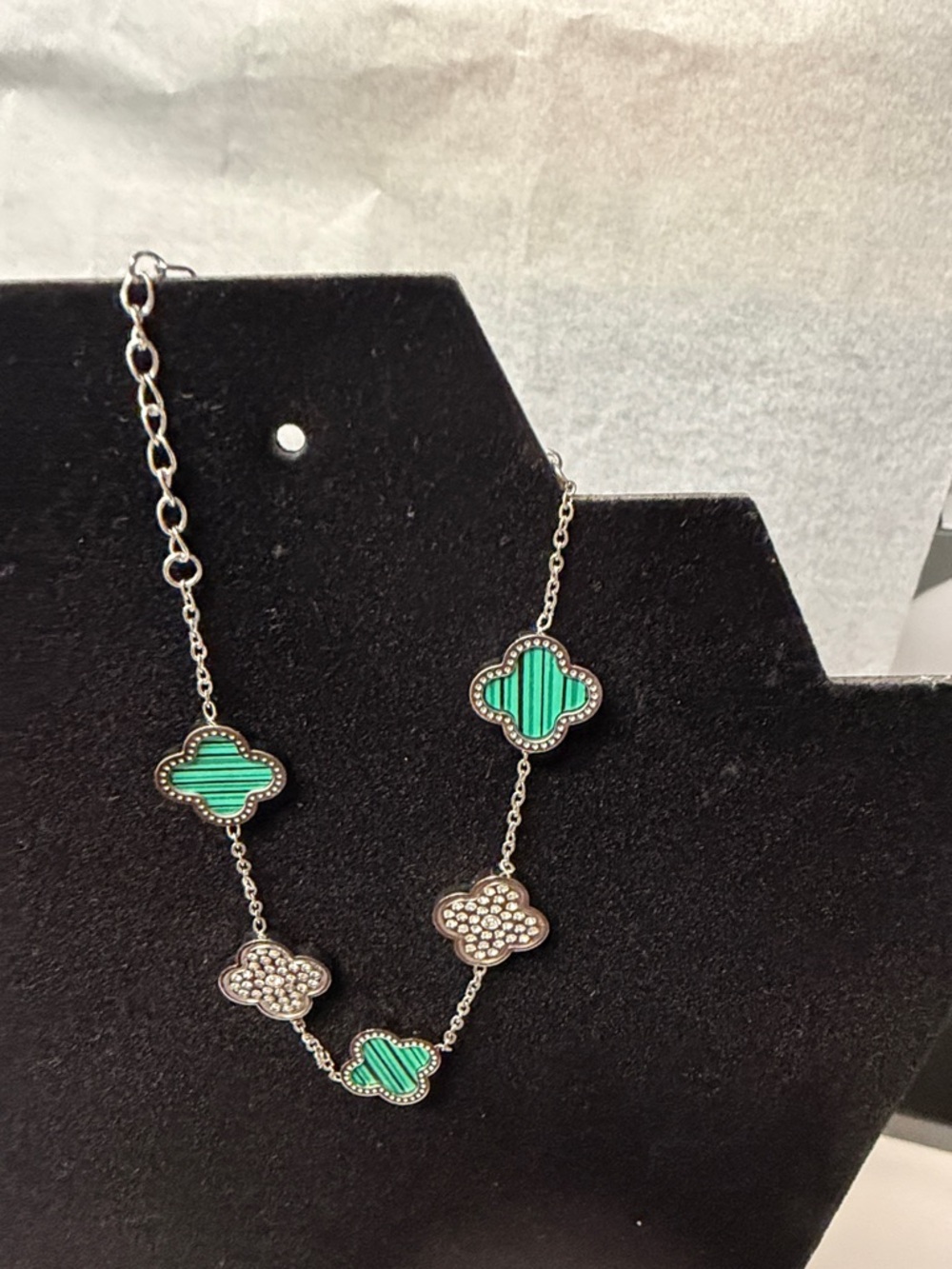 Green Clover Link Bracelet - Women Jewelry
